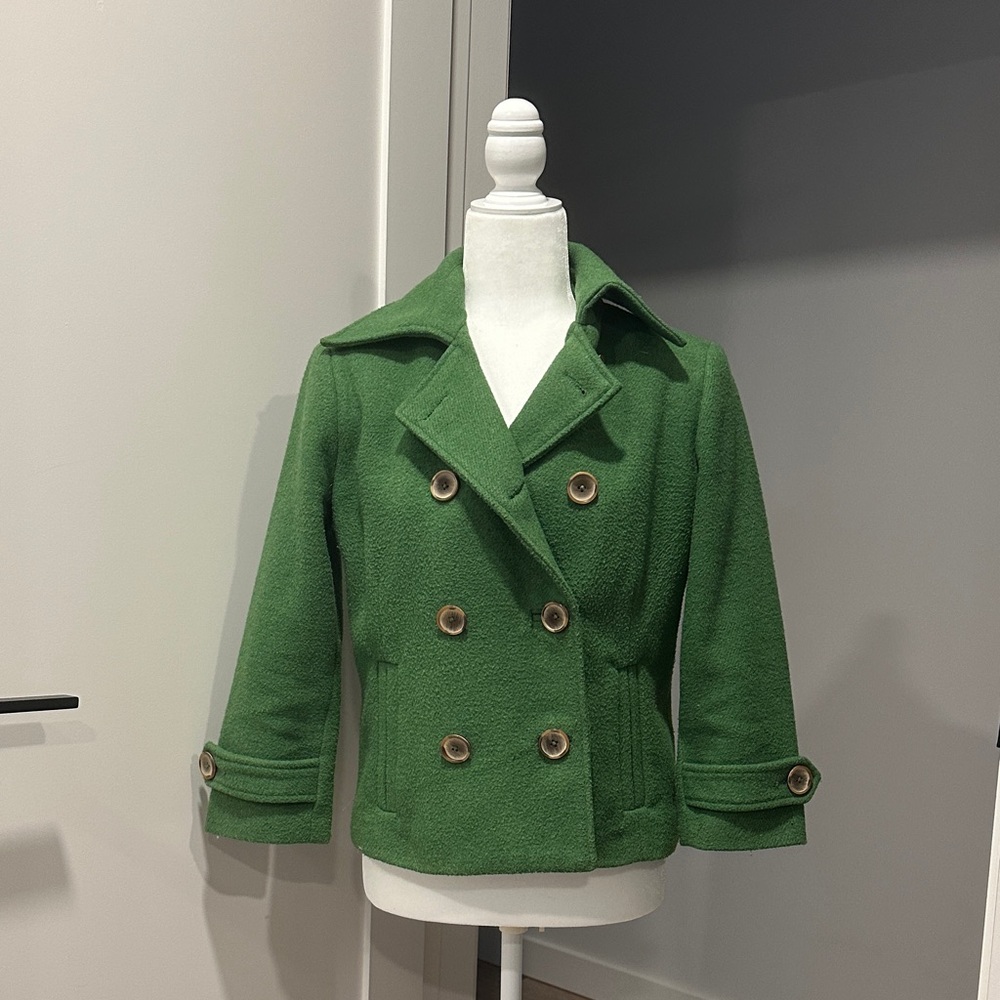 CAbi Green Pea Coat